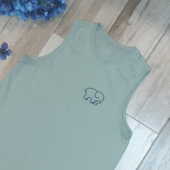 Women’s Ivory Ella Duck Green Tank Top - Picture 2 of 7